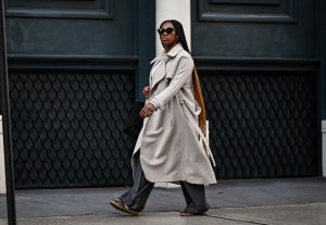 Street style in New York, Winter 2024.