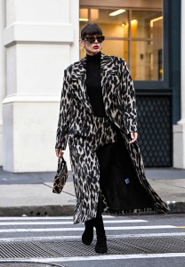 Street style in New York, Winter 2024.