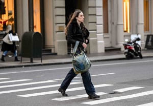 Street style in New York, Winter 2024.