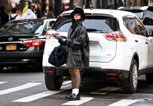 Street style in New York, Winter 2024.