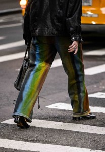 Street style in New York, Winter 2024.