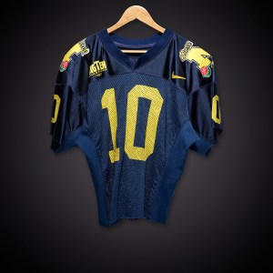 Tom Brady University of Michigan AP National Championship Clinching Game Worn Jersey | 1998 Rose Bowl
