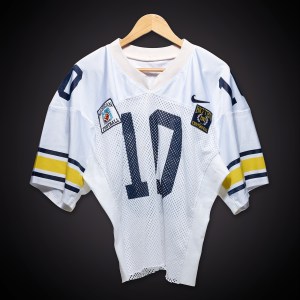 Tom Brady University of Michigan Game Worn Jersey | 1995 Builders Square Alamo Bowl 