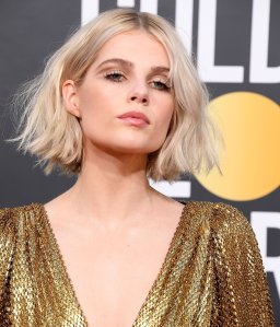 BEVERLY HILLS, CA - JANUARY 06:  Lucy Boynton arrives at the 76th Annual Golden Globe Awardsat The Beverly Hilton Hotel on January 6, 2019 in Beverly Hills, California.  (Photo by Steve Granitz/WireImage)
