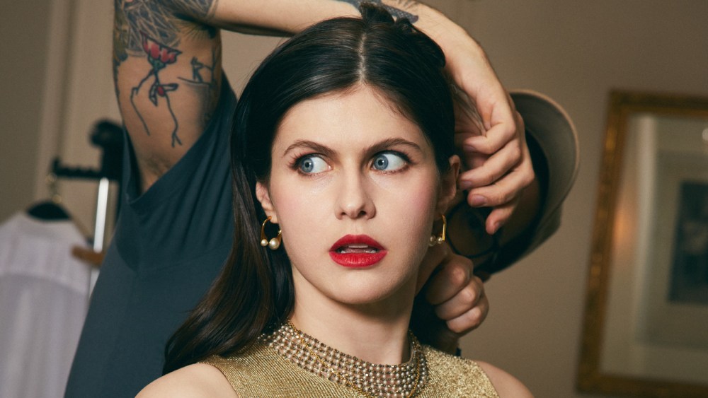 Alexandra Daddario Gets Ready for Dior Couture During Paris Fashion Week