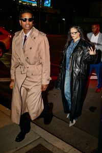 LOS ANGELES, CA - JANUARY 28: ASAP Rocky and Rihanna are seen on January 28, 2025 in Los Angeles, California.  (Photo by DUTCH/Bauer-Griffin/GC Images)