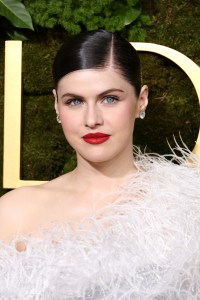 BEVERLY HILLS, CALIFORNIA - JANUARY 05: Alexandra Daddario attends the 82nd Annual Golden Globe Awards at The Beverly Hilton on January 05, 2025 in Beverly Hills, California. (Photo by Kevin Mazur/Getty Images)