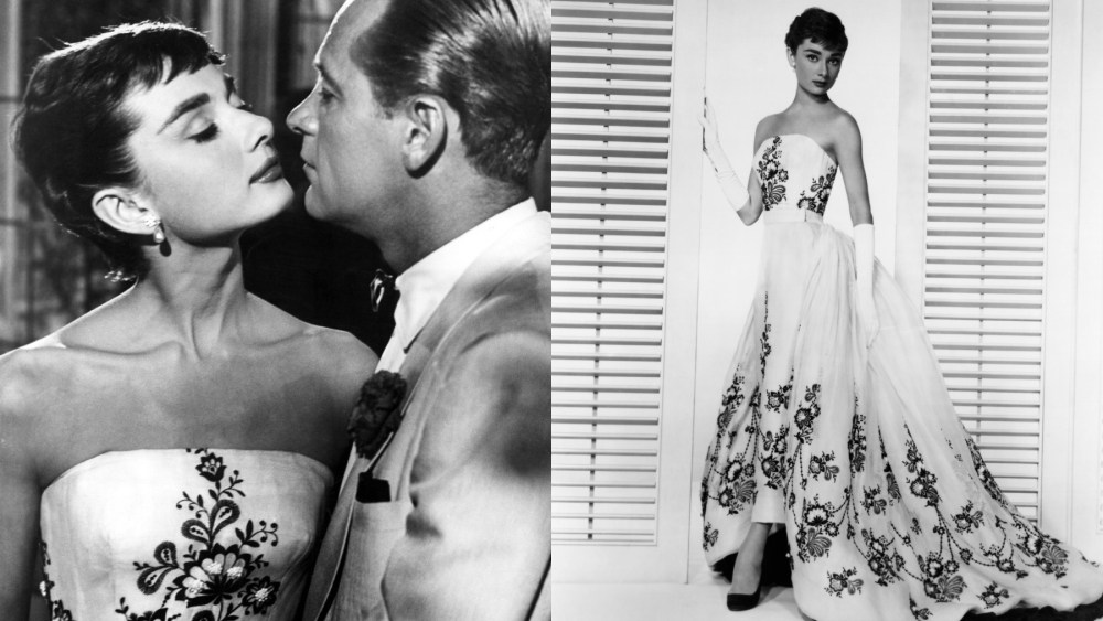 Audrey Hepburn in Sabrina movie wearing Givenchy dress