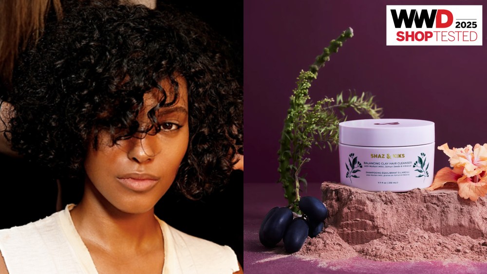woman with curly hair; one of the best products for natural curls that we tested and reviewed