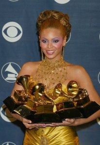 Beyonce, winner of five Grammy Awards (Photo by Jeffrey Mayer/WireImage)