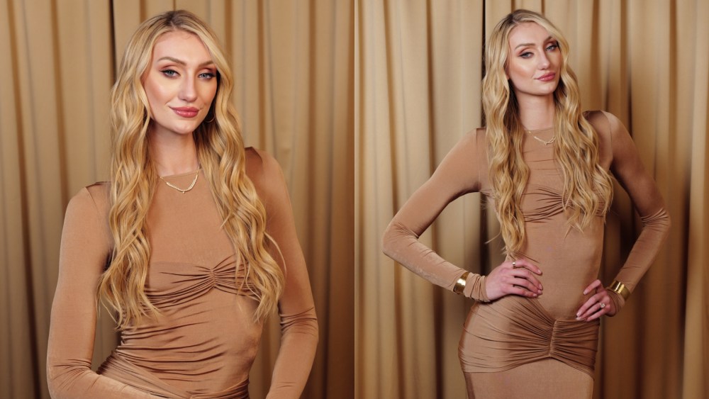Cameron Brink attends the Urban Decay Face Bond Luminizer launch event on Jan. 14 in New York, Helsa dress