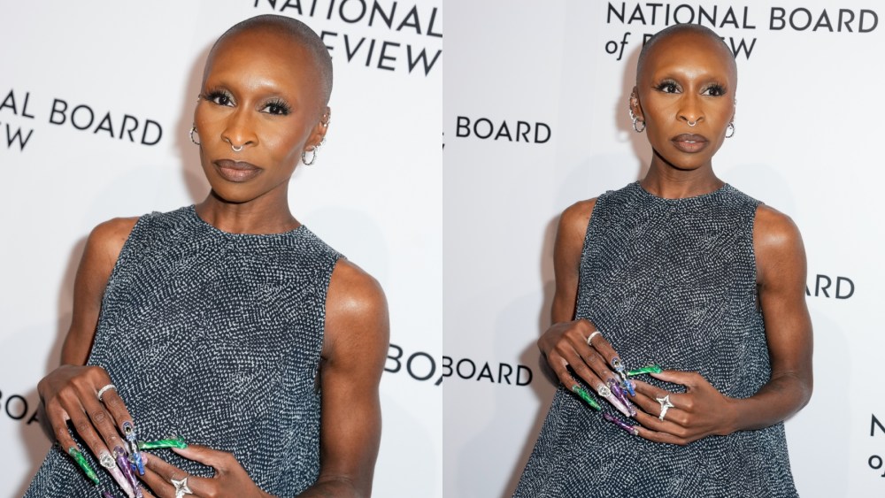 Cynthia Erivo at The National Board of Review Gala on Jan. 7 in New York, Loewe dress, red carpet