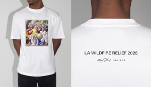 Equinox x Kenny Scharf t-shirt to benefit the Los Angeles Fire Department Foundation.