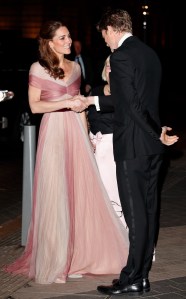 LONDON, UNITED KINGDOM - FEBRUARY 13: (EMBARGOED FOR PUBLICATION IN UK NEWSPAPERS UNTIL 24 HOURS AFTER CREATE DATE AND TIME) Catherine, Duchess of Cambridge is greeted by Tristram Hunt (Director of the V&A Museum) as she attends the 100 Women in Finance Gala Dinner in aid of 'Mentally Healthy Schools' at the Victoria and Albert Museum on February 13, 2019 in London, England. The Duchess of Cambridge is Patron of 100 Women in Finance's Philanthropic Initiatives whose chosen charitable organisation to receive the proceeds from this year's gala dinner is The Royal Foundation's Mentally Healthy Schools Programme. (Photo by Max Mumby/Indigo/Getty Images)