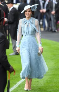 ASCOT, ENGLAND - JUNE 18: Catherine, Duchess of Cambridge attends day one of Royal Ascot at Ascot Racecourse on June 18, 2019 in Ascot, England. (Photo by Karwai Tang/WireImage)