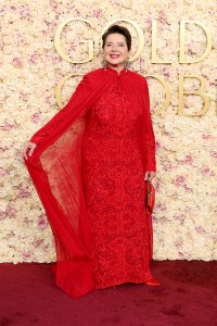 BEVERLY HILLS, CALIFORNIA - JANUARY 05: Isabella Rossellini attends the 82nd Annual Golden Globe Awards at The Beverly Hilton on January 05, 2025 in Beverly Hills, California. (Photo by Amy Sussman/Getty Images)