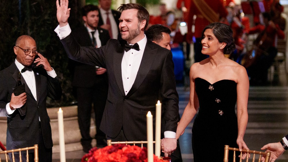 WASHINGTON, DC - JANUARY 18: U.S. Vice President-elect JD Vance and his wife Usha Vance attend the Vice Presidential Dinner at the National Gallery of Art on January 18, 2025 in Washington, DC. The Trump-Vance Inauguration Committee organized the fundraising dinner at the National Gallery of Art to be held two days before former President Donald Trump's second inauguration. (Photo by Eric Thayer/Getty Images)on January 18, 2025 in Washington, DC. (Photo by Eric Thayer/Getty Images)