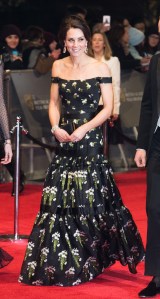 LONDON, ENGLAND - FEBRUARY 12:  Catherine, Duchess of Cambridge attends the 70th EE British Academy Film Awards (BAFTA) at Royal Albert Hall on February 12, 2017 in London, England.  (Photo by Samir Hussein/WireImage)