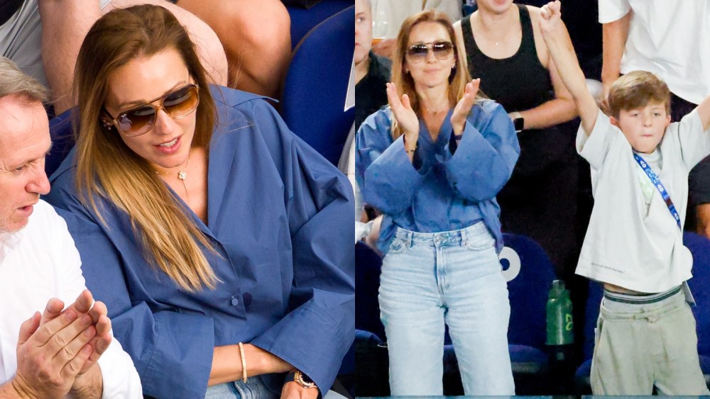 Jelena Djokovic and Stefan Djokovic at the 2025 Australian Open on Jan. 19 in Melbourne, tennis