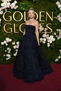 Kate Hudson during the 82nd Annual Golden Globes held at The Beverly Hilton on January 05, 2025 in Beverly Hills, California.
