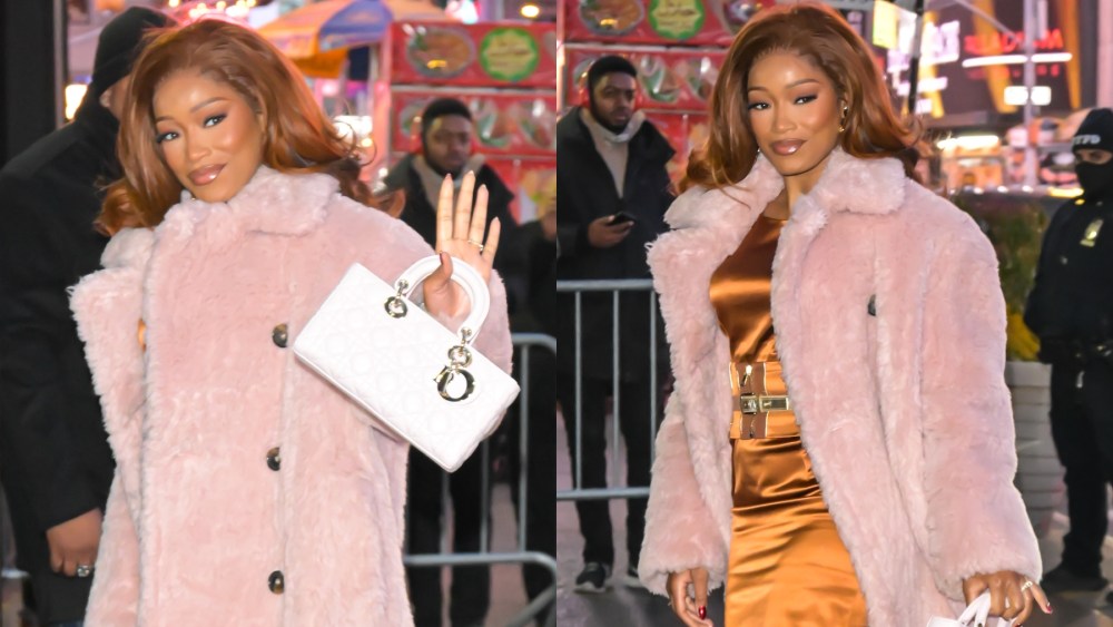 Keke Palmer arrives at "Good Morning America" on Jan. 15 in New York, Dolce & Gabbana, Dior