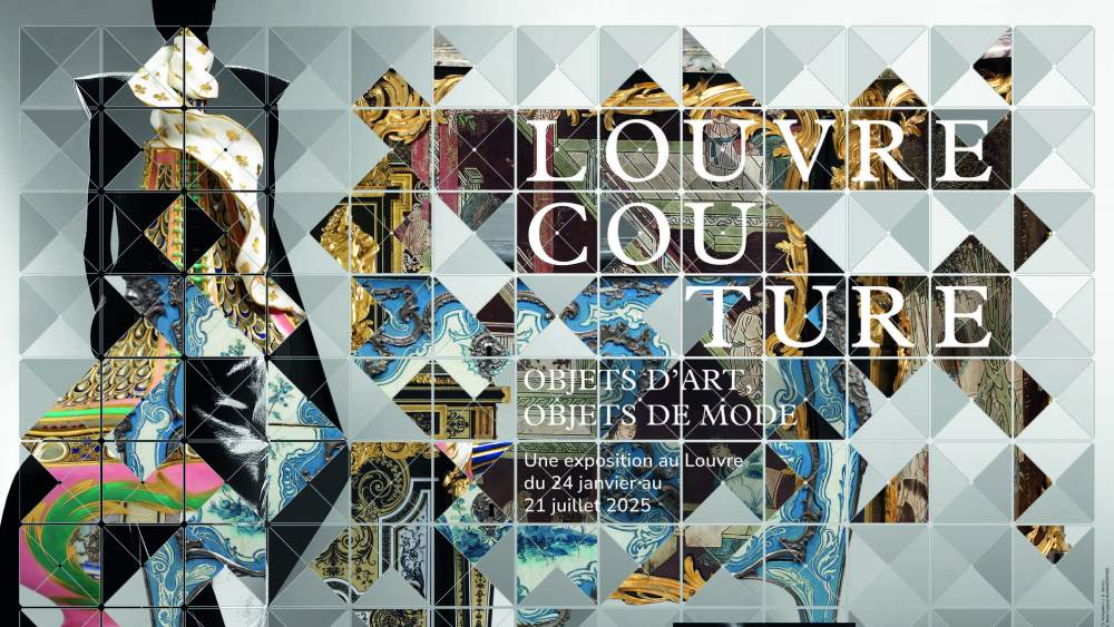 The poster for the Louvre museum's first fashion exhibition.