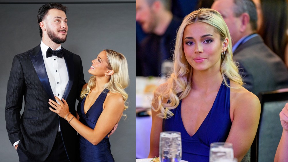 livvy dunne boyfriend Paul Skenes #30 of the Pittsburgh Pirates poses for a photo with Livvy Dunne during the 2025 BBWAA Awards Dinner at New York Hilton Midtown on Saturday, January 25, 2025 in New York, New York.