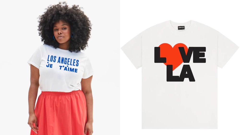 Clare V's Los Angeles I Love You T-Shirt and The Hundreds and CORE (Community Organized Relief Effort)'s Love L.A. T-Shirt