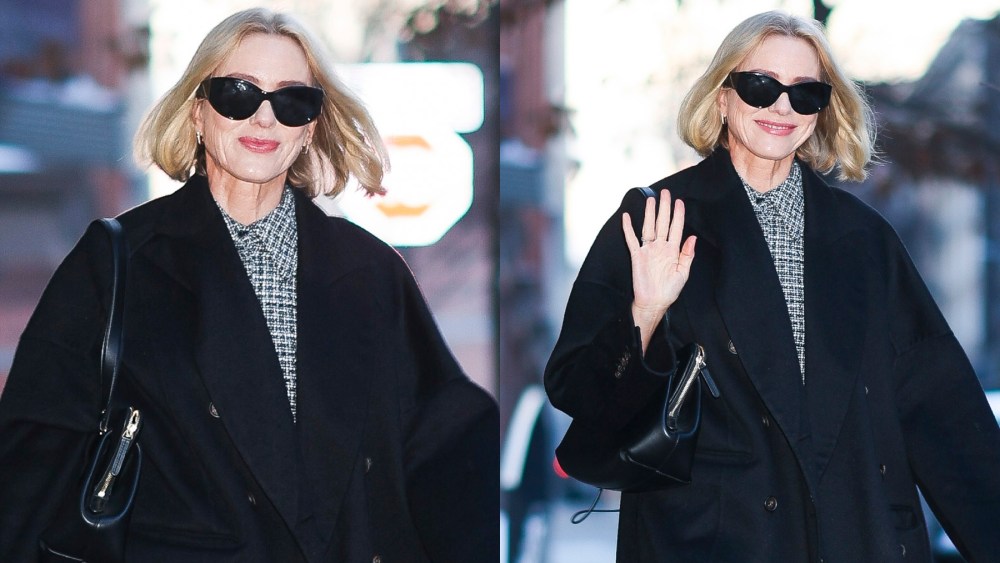 Naomi Watts ahead of her "Today" appearance on Jan. 21 in New York, Emilia Wickstead