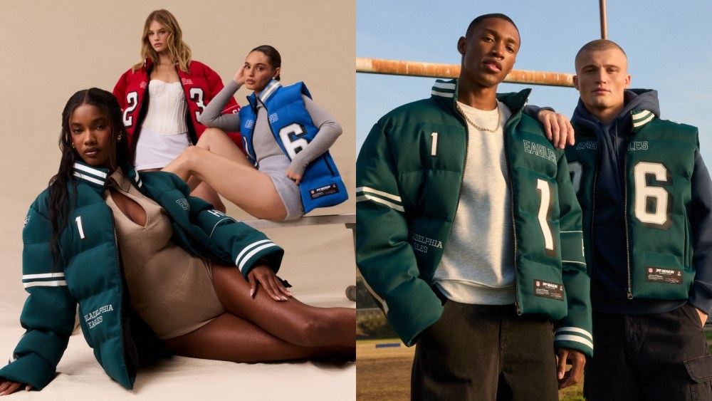 Off Season's debut collection, NFL, Fanatics, jersey, puffer jackets, vests