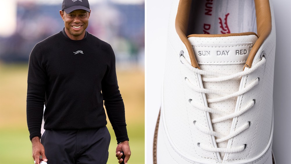 Tiger Woods, Sun Day Red, Pioneer Cypress, golf shoe, golf, shoes, sneakers, launch