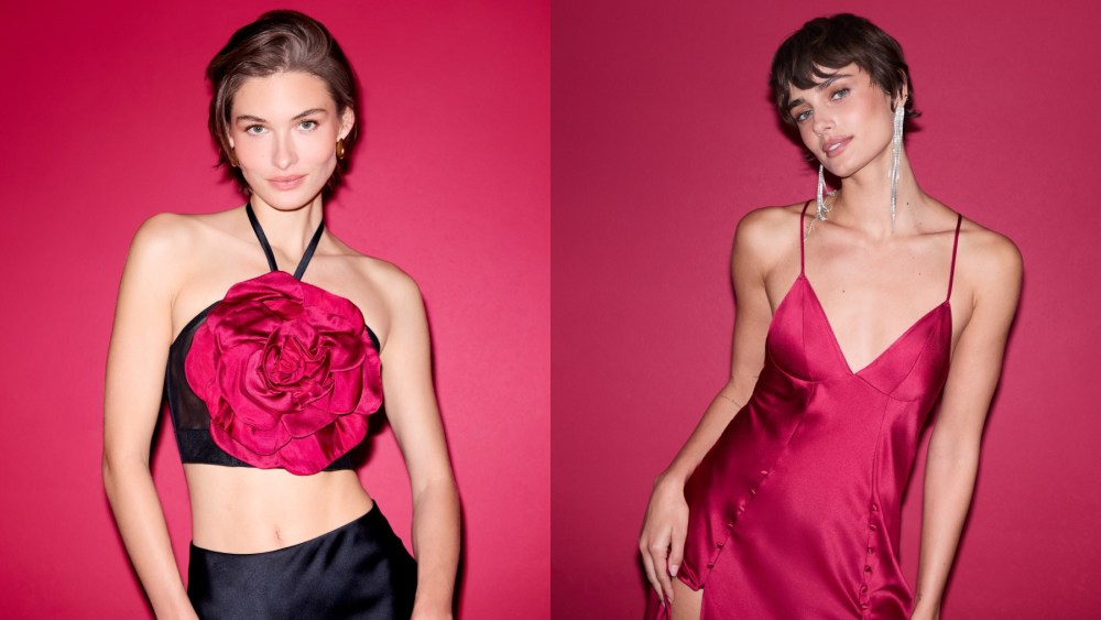 Grace Elizabeth and Taylor Hill in the Victoria's Secret Valentine's Day campaign, lingerie