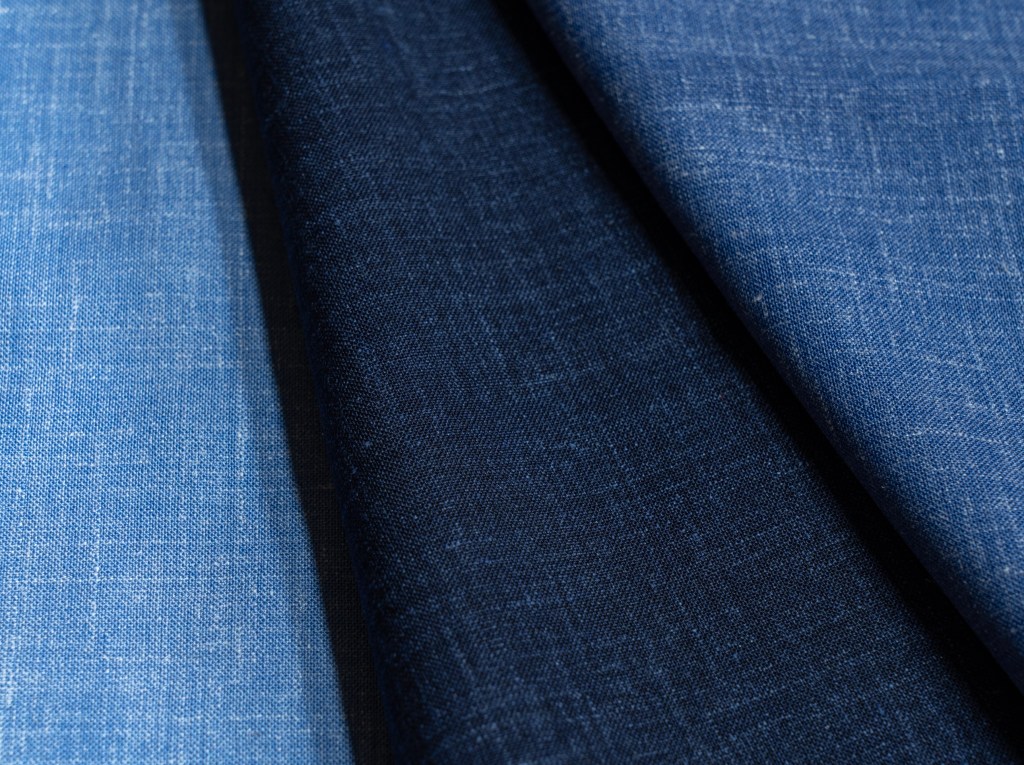 Vitale Barberis Canonico’s Tropical Wool Silk and Linen Natural Stretch fabric