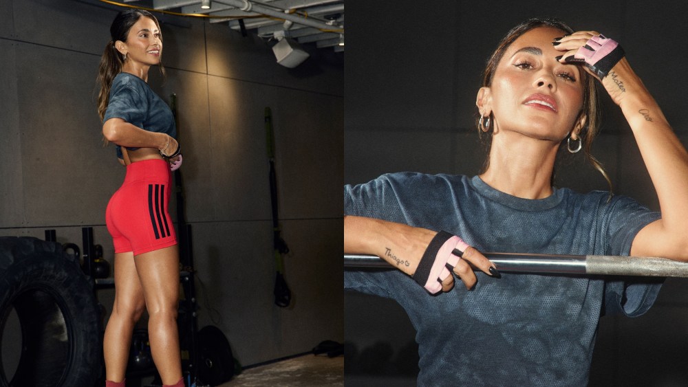 lionel messi wife Antonela Roccuzzo, Adidas, Optime Collection