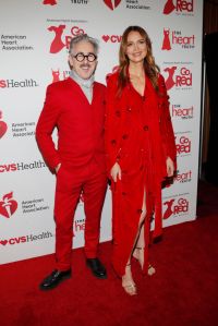 NEW YORK, NEW YORK - JANUARY 30: (L-R) Alan Cumming and Saffron Burrows attend the The American Heart Association's Red Dress Collection Concert 2025 on January 30, 2025 in New York City. (Photo by Astrid Stawiarz/Getty Images for The American Heart Association)