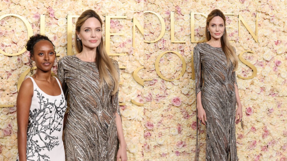 Zahara and Angelina Jolie at the 82nd annual Golden Globe Awards at The Beverly Hilton on Jan. 5 in Beverly Hills.