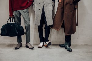 Backstage at Prada Men's Fall 2025 Ready-to-Wear Collection at Milan Fashion Week