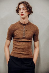Backstage at Prada Men's Fall 2025 Ready-to-Wear Collection at Milan Fashion Week