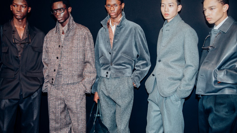 Backstage at Zegna Men's Fall 2025 Ready-to-Wear Collection at Milan Men's Fashion Week