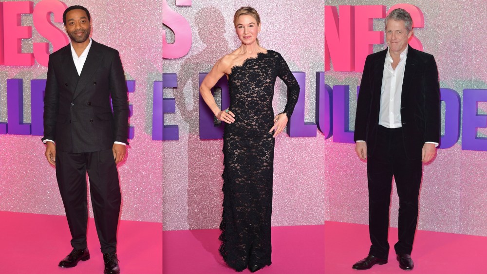 Renee Zellweger, Chiwetel Ejiofor, Hugh Grant, Saint Laurent, Bridget Jones, Mad About the Boy, premiere, Paris