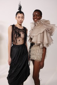 Backstage at Christian Dior Spring 2025 Couture at Paris Couture Week