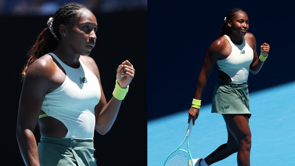 Coco Gauff, New Balance tennis kit, Australian Open 2025