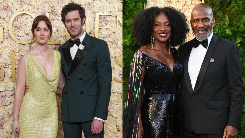 Leighton Meester, Adam Brody, Viola Davis, Julius Tennon, Golden Globe Awards, 2025, red carpet, couples