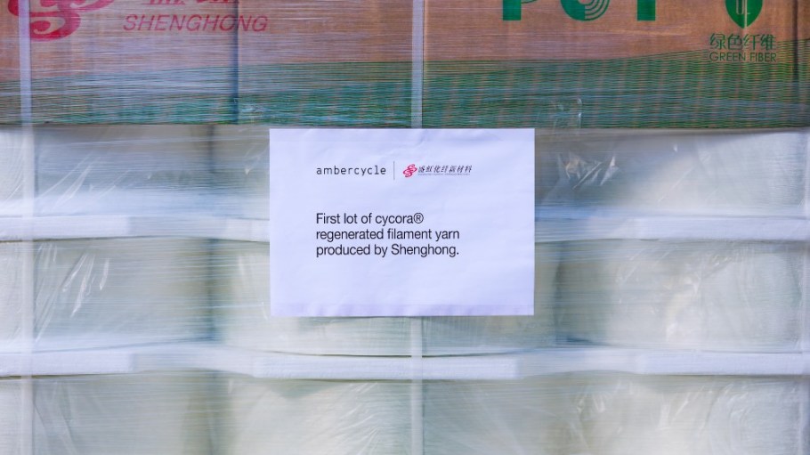 Los Angeles-based materials science innovator Ambercycle is expanding the reach of its upcycled Cycora material in China through a new partnership with polyester manufacturer Shenghong Holding Group.