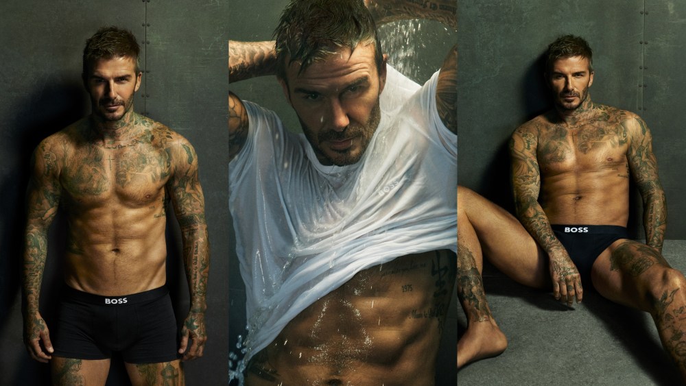 David Beckham, Hugo Boss, Boss One Underwear, photos, campaign
