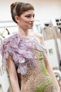Backstage at Elie Saab Spring 2025 Couture at Paris Couture Week