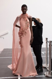 Backstage at Elie Saab Spring 2025 Couture at Paris Couture Week