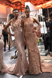 Backstage at Elie Saab Spring 2025 Couture at Paris Couture Week