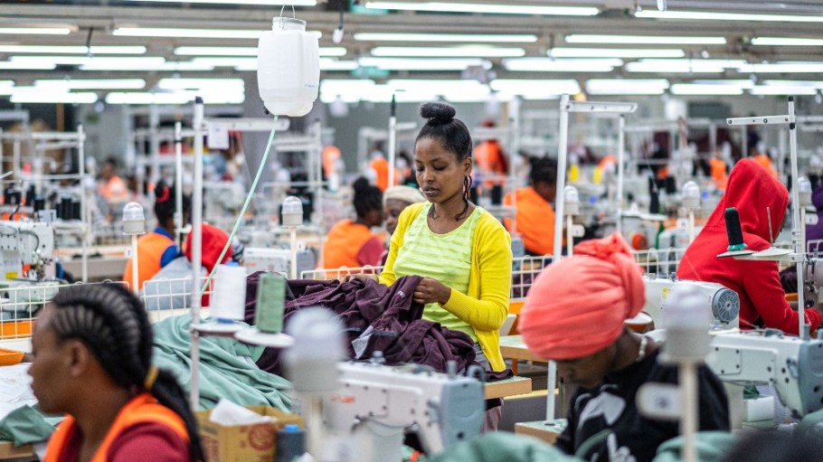 Garment workers at Hawassa Industrial Park in Hawassa, Southern Ethiopia.