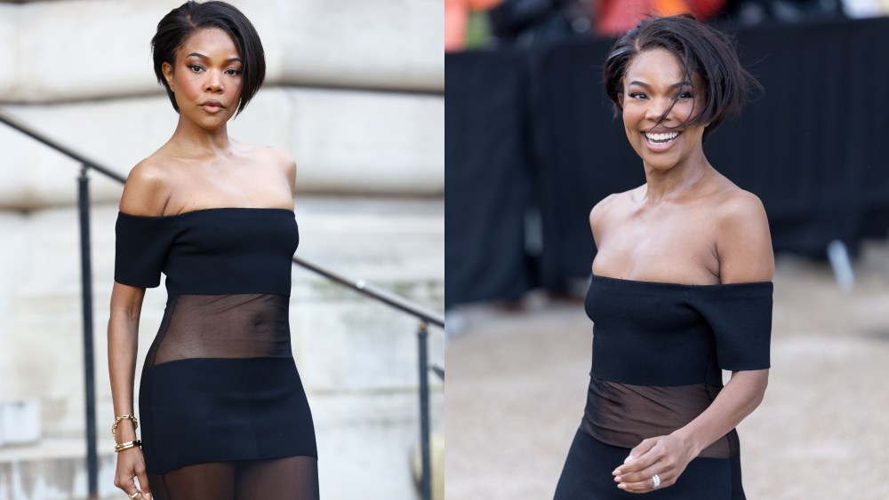 Gabrielle Union, short hair, Paris Fashion Week, Schiaparelli